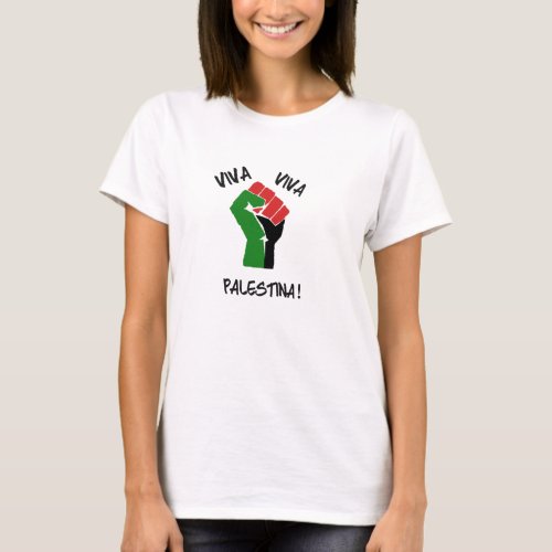 Viva Viva Palestina Womens Tee