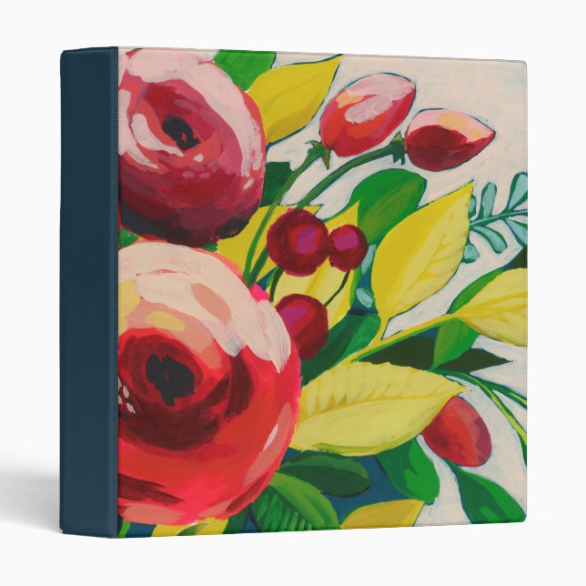 Vivacious Blooms 3 Ring Binder (Front/Spine)