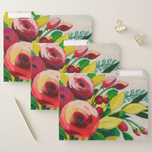 Vivacious Blooms File Folder