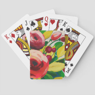 Vivacious Blooms Poker Cards