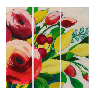 Vivacious Blooms Triptych