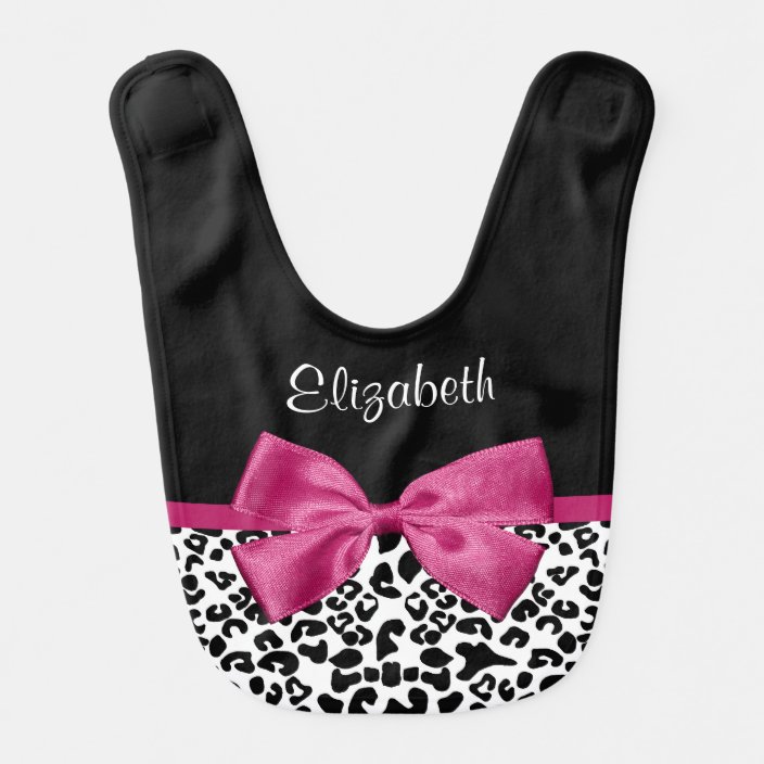 leopard print bib