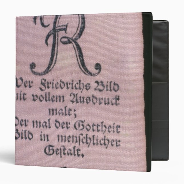 Vivat' bands of Frederick II 3 Ring Binder (Front/Inside)