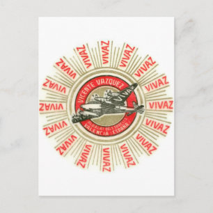 VIVAZ Airplane Postcard