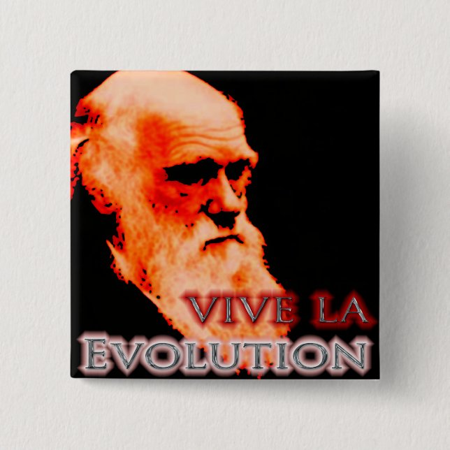 Vive La Evolution Redoux Pinback Button (Front)