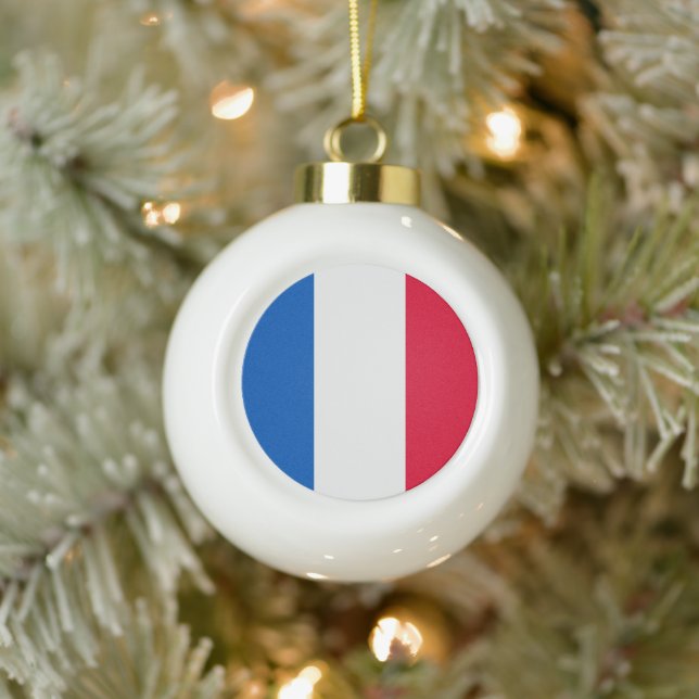 Vive la France -   Ceramic Ball Christmas Ornament (Tree)