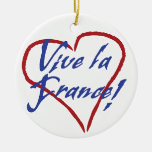 Vive la France Christmas Ornament