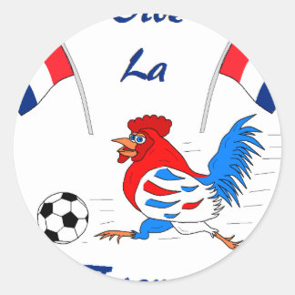 Vive La France Classic Round Sticker
