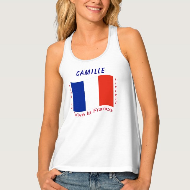 Vive la France (France) Tank Top (Front)