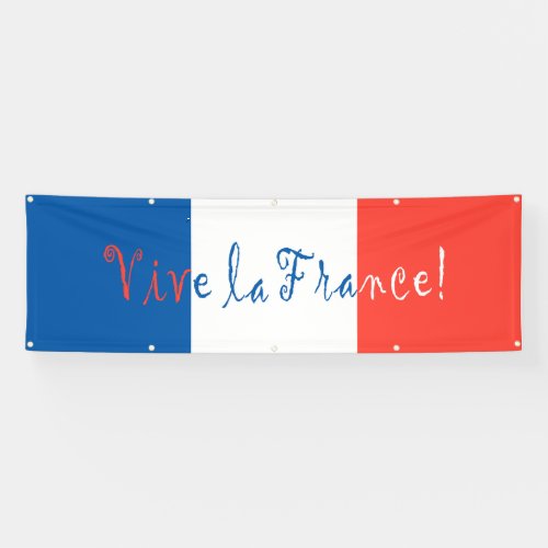 Vive La France French Flag Banner