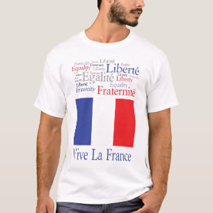 Vive La France French Flag Bastille Day T-Shirt