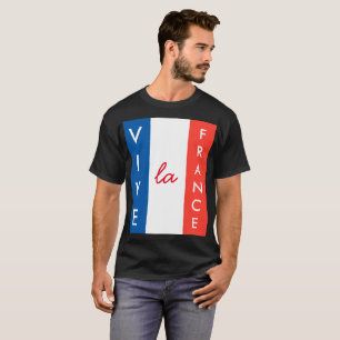 Vive La France French Flag Customizable T-Shirt