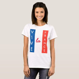 Vive La France French Flag Customizable T-Shirt
