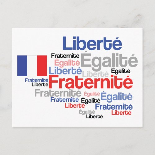 Vive La France French Flag Francophiles Postcard