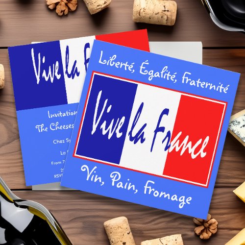 Vive la France Invitation to a French Event