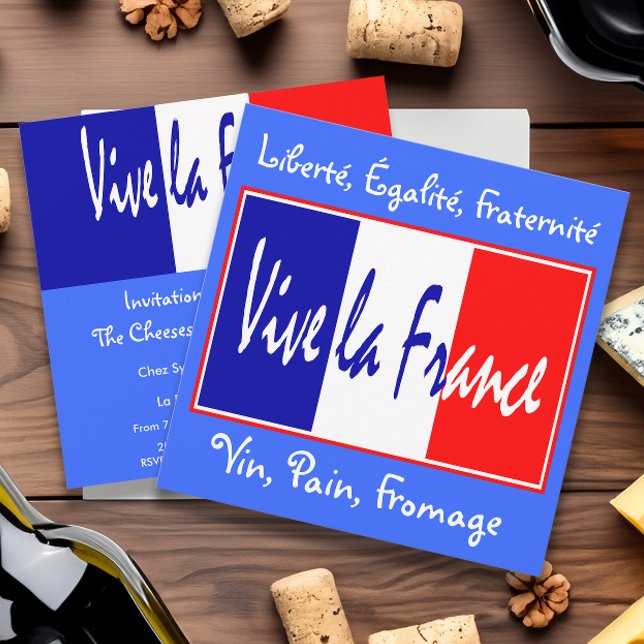 Vive la France Invitation to a French Event (Creator Uploaded)