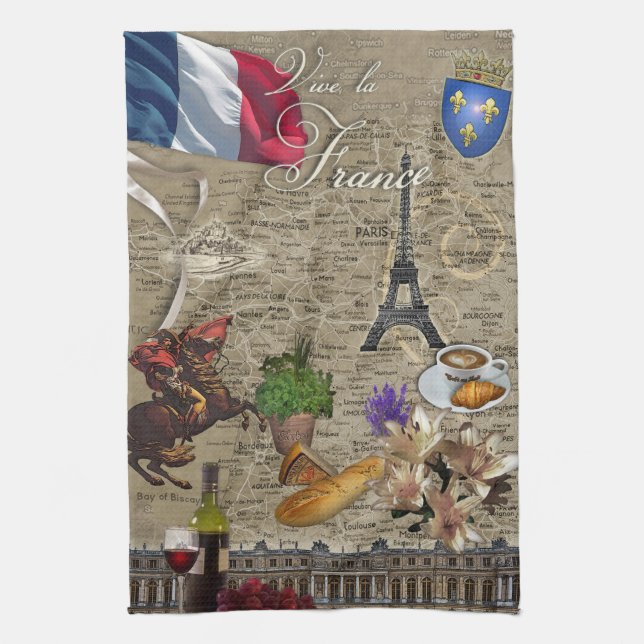 Vive la France KitchenTowel Kitchen Towel (Vertical)