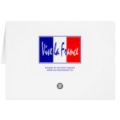Vive la France - Liberté, Égalité, Fraternité Cards (Back Horizontal)