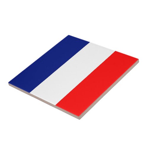 Vive La France tricolor ceramic tiles