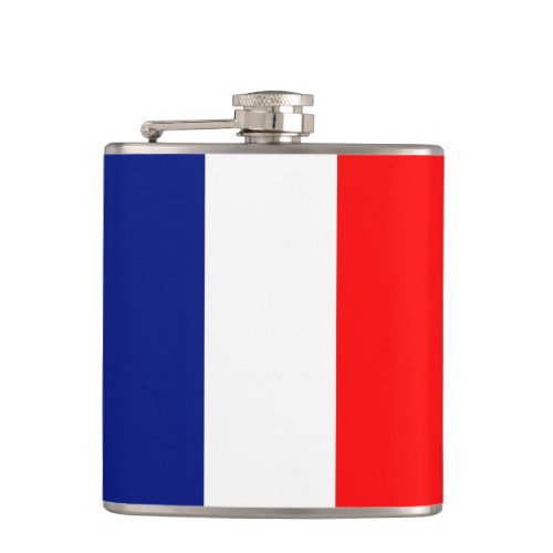 VIVE LA FRANCE tricolor STRIPE20 Hip Flask