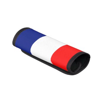 Vive La France Tricolor Stripe20 Luggage Handle Wrap by HEViFineArt at Zazzle