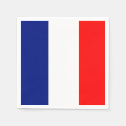 VIVE LA FRANCE tricolor STRIPE20 paper napkins