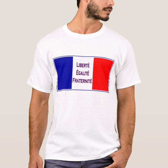 Vive la France, Vive la Revlution French Patriotic T-Shirt (Front)