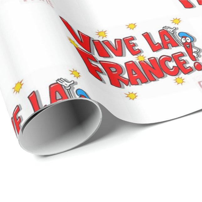 Vive la France Wrapping Paper (Roll Corner)