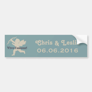 Vive L'amour Cupid custom bumpersticker Bumper Sticker