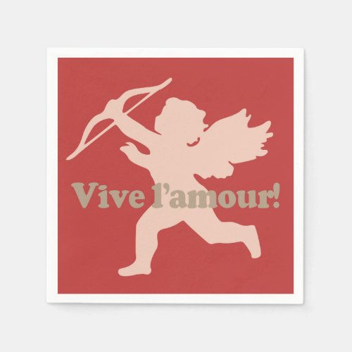 Vive Lamour Cupid paper napkins