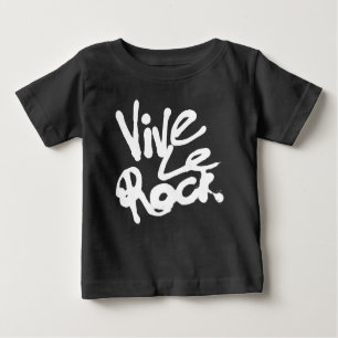 VIVE LE ROCK - Vintage 70s 80s punk rock slogan Baby T-Shirt
