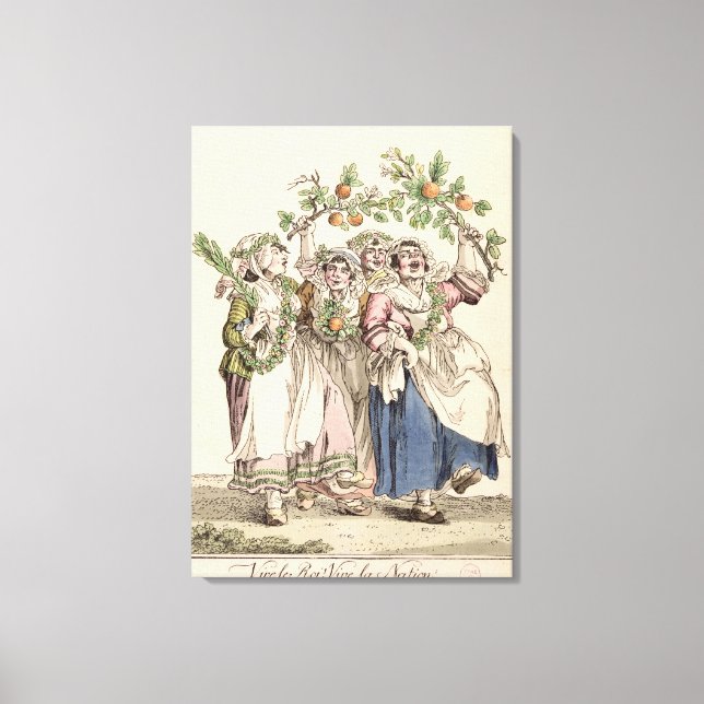 Vive le Roi, Vive la Nation' Canvas Print (Front)