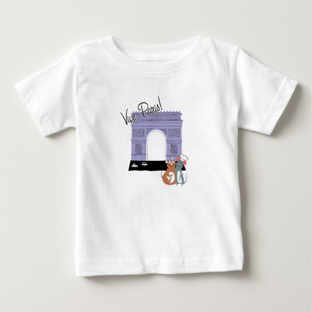 Vive Paris! Arc De Triomphe Disney Baby T-Shirt (Front)