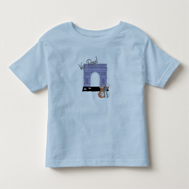 Vive Paris! Arc De Triomphe Disney Toddler T-shirt (Front)