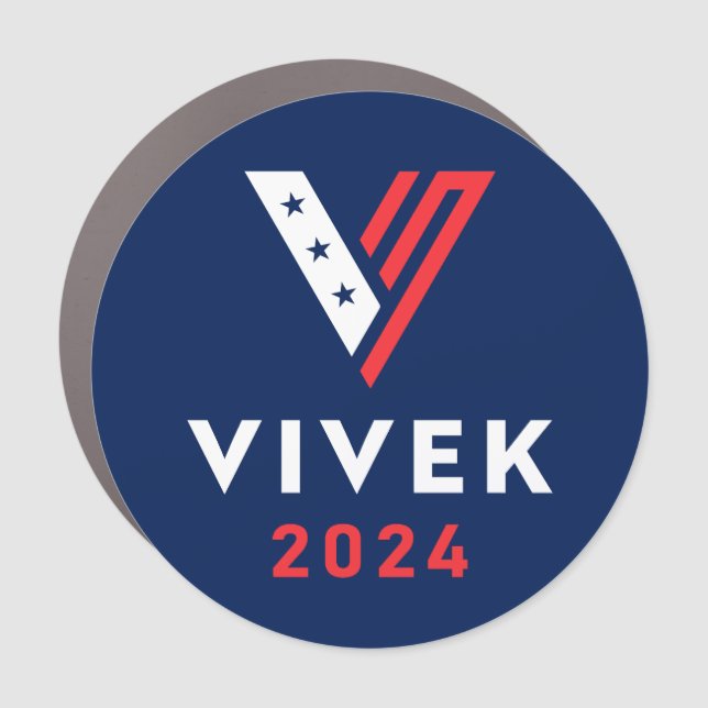 Vivek 2024 Ramaswamy president election Car Magnet (Front)