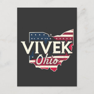 Vivek Ohio 2026 Governor Republican American Announcement Postcard