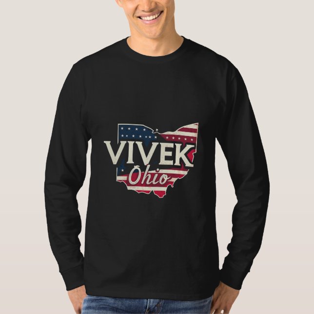 Vivek Ohio 2026 Governor Republican American  T-Shirt (Front)
