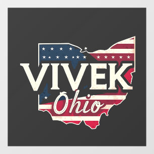 Vivek Ohio 2026 Governor Republican American Window Cling