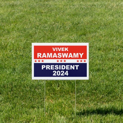 Vivek Ramaswamy President 2024 Sign
