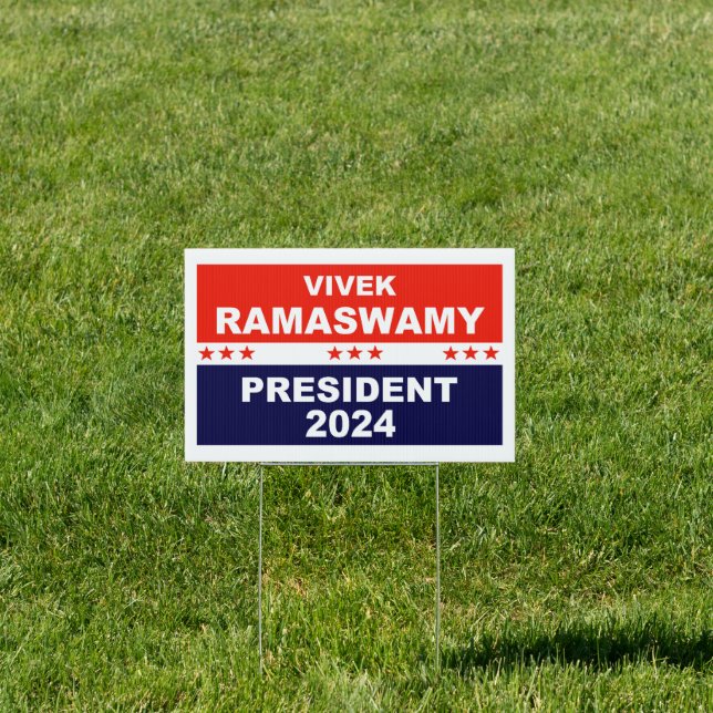 Vivek Ramaswamy President 2024 Sign (Insitu)