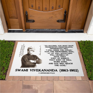 Vivekananda To Succeed Have Perseverance Will Goal Doormat