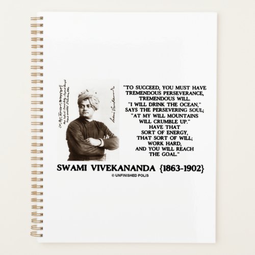 Vivekananda To Succeed Have Perseverance Will Goal Planner