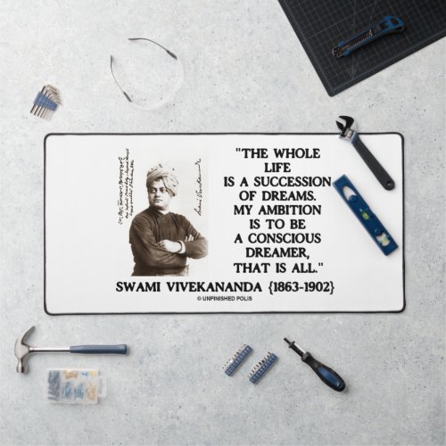 Vivekananda Whole Life Succession Dreams Ambition Desk Mat