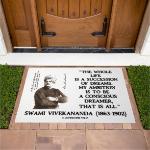 Vivekananda Whole Life Succession Dreams Ambition Doormat