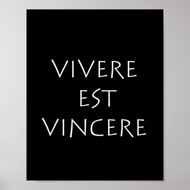 Vivere est vincere poster (Front)