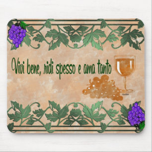 Vivi bene ridi spesso e ama tanto mouse pad