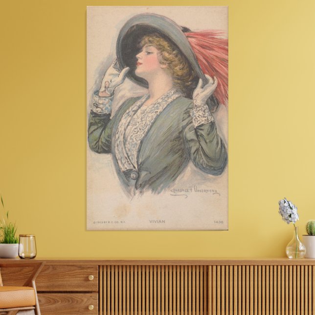 Vivian (1913) canvas print (Insitu(LivingRoom))