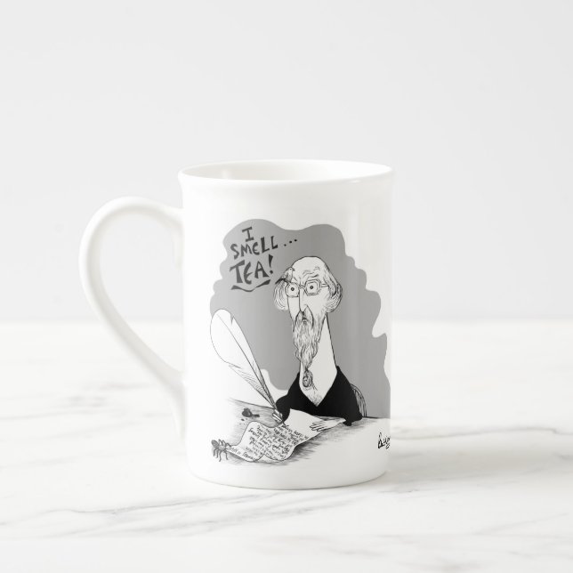 Vivian Bone China Tea Mug - Art by Ben Wickey (Left)