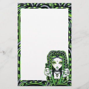 "Vivian" Cybergoth Dark Industrial Fae Stationery