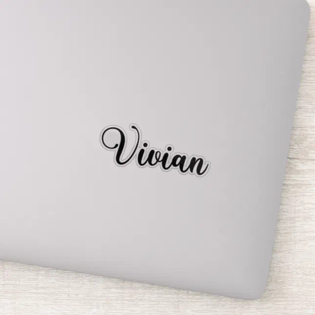 Vivian Name - Handwritten Calligraphy Sticker | Zazzle